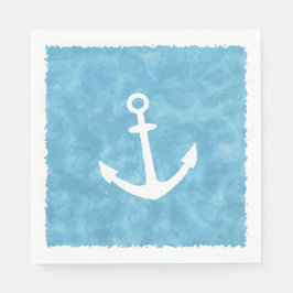 Nautical Anchor Blue Baby Dusche Serviette