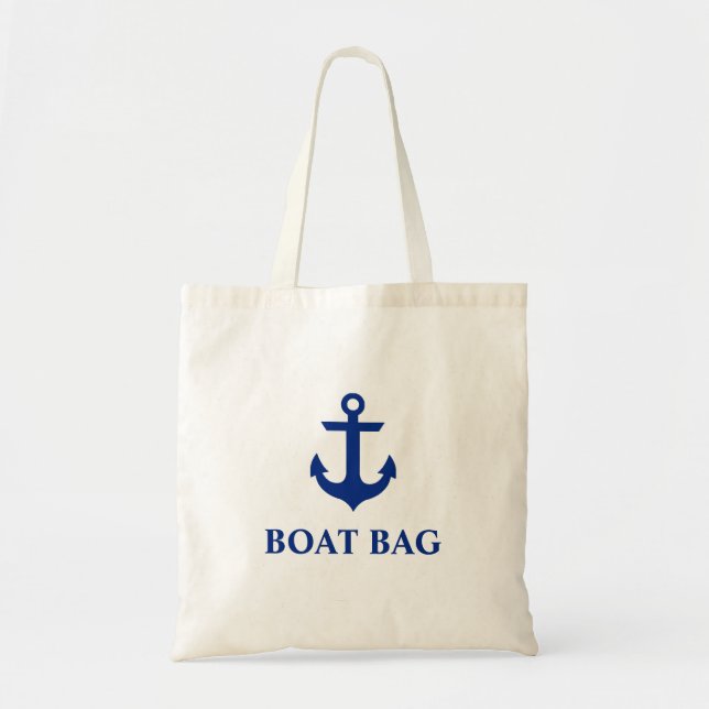 Nautical Anchor Boat Bag Tragetasche (Vorne)