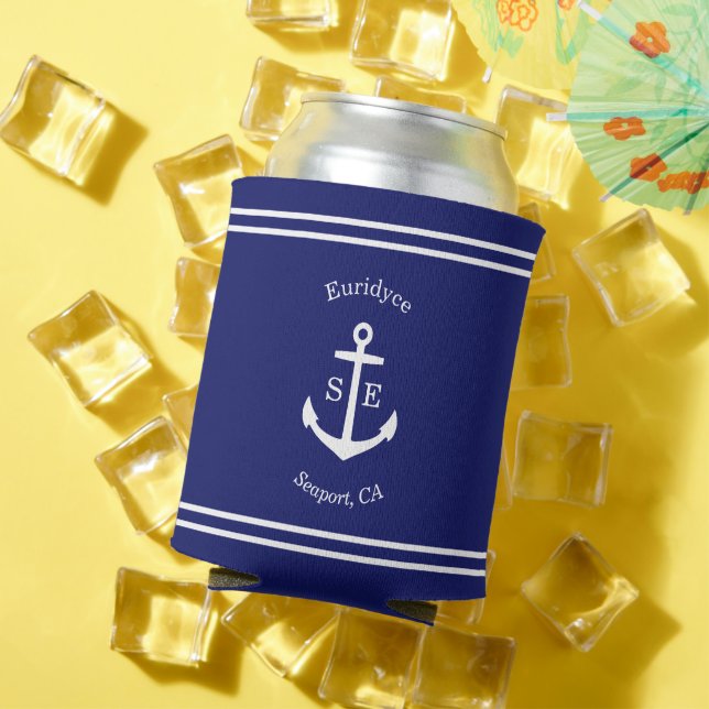 Nautical Anchor Custom (blau) Dosenkühler (In Situ Sommer)