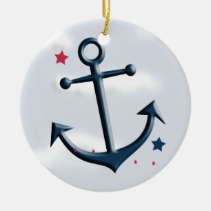 Nautical Anchor Design Niedliche Einrichtung Keramik Ornament