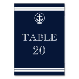 Nautical Anchor Hochzeitsempfang Tischnummer