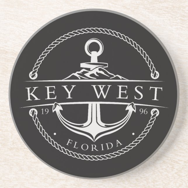 Nautical Anchor Key West Florida 1996 Getränkeuntersetzer (Vorne)