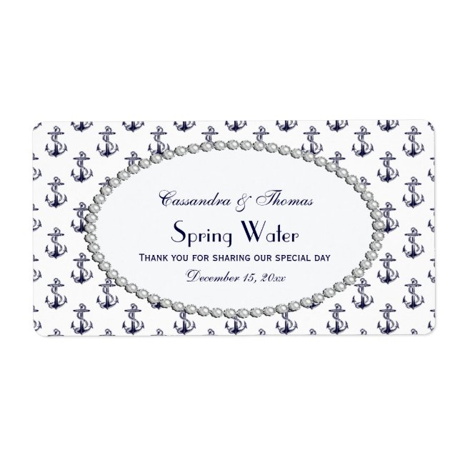 Nautical Anchor Muster Pearl 2H Wasserzeichen (Vorne)