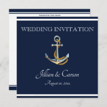 Nautical Anchor - Navy & White Wedding