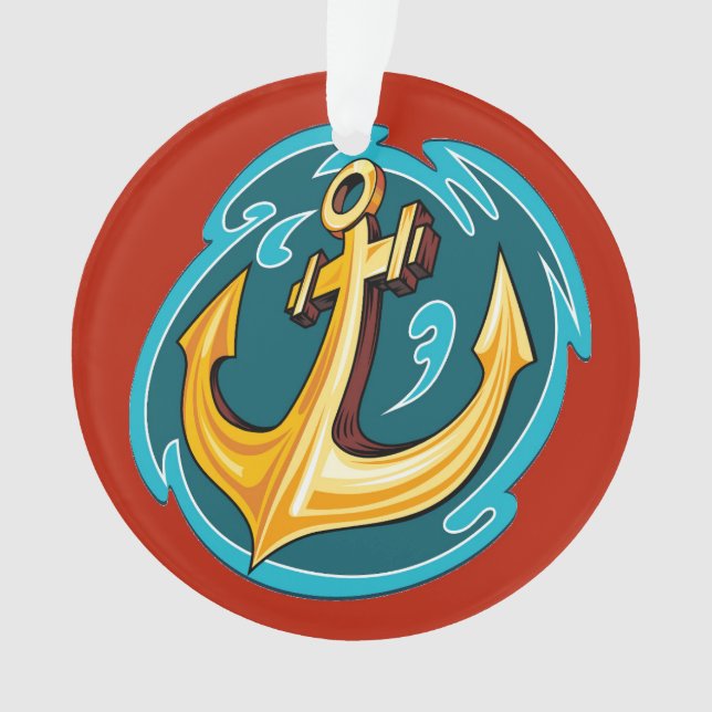 Nautical Anchor Ornament (Vorderseite)