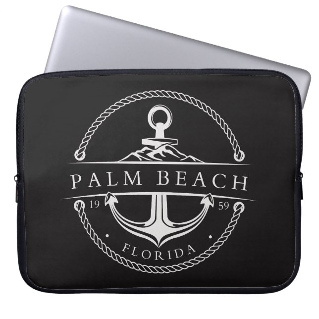 Nautical Anchor Palm Beach Florida 1959 Laptopschutzhülle (Vorderseite)