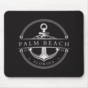 Nautical Anchor Palm Beach Florida 1959 Mousepad