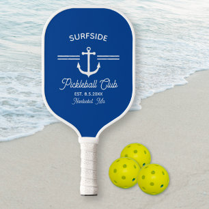 Nautical Anchor Pickleball Club Benutzerdefinierte Schläger