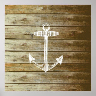 Nautical Anchor Poster