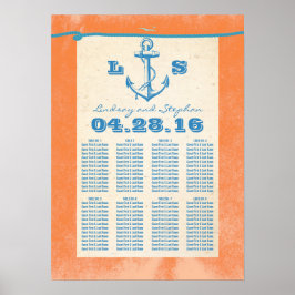 Nautical Anchor Poster für Hochzeiten