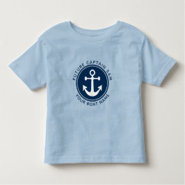 Nautical Anchor Rope Navy Name Kleinkind T-shirt