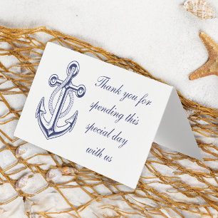 Nautical Anchor Sailor Ocean Vielen Dank für Ihre