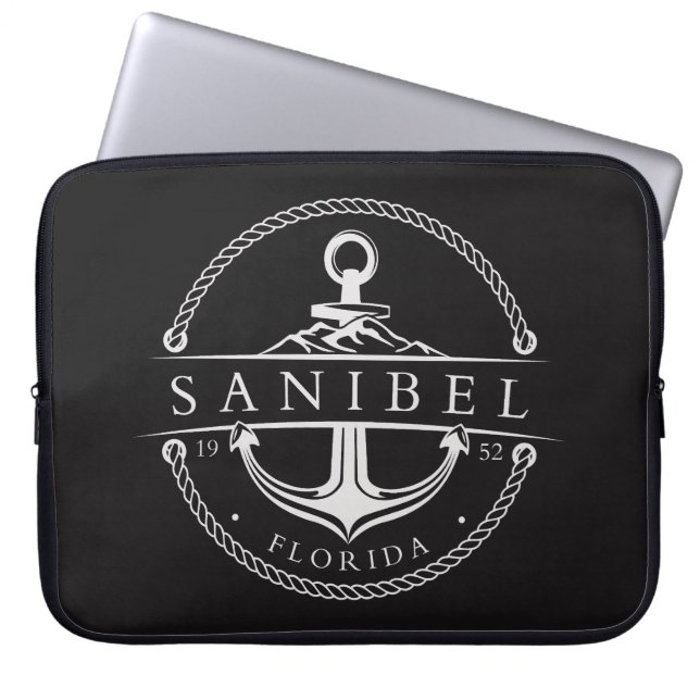 Nautical Anchor Sanibel Florida 1952 Laptopschutzhülle (Vorderseite)