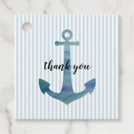 Nautical Anchor Vielen Dank für die Tags Geschenkanhänger