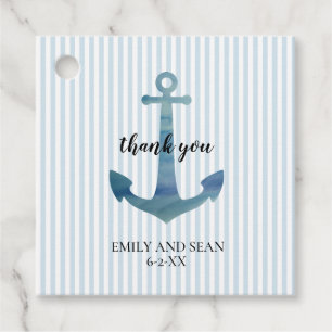 Nautical Anchor Vielen Dank für die Tags Geschenkanhänger