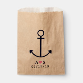 Nautical Anchor Wedding Fvor Bags personalisiert Geschenktütchen