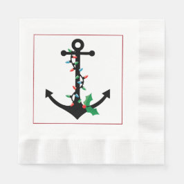 Nautical Anchor Weihnachtsbuch Napkins Serviette