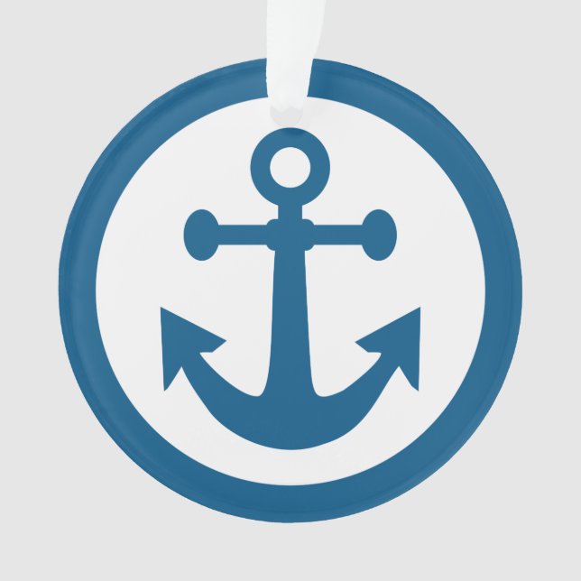 Nautical Anchor-Zollschmuck Ornament (Vorderseite)