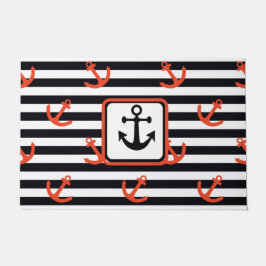 Nautical Anchors Away   Doormat Fußmatte