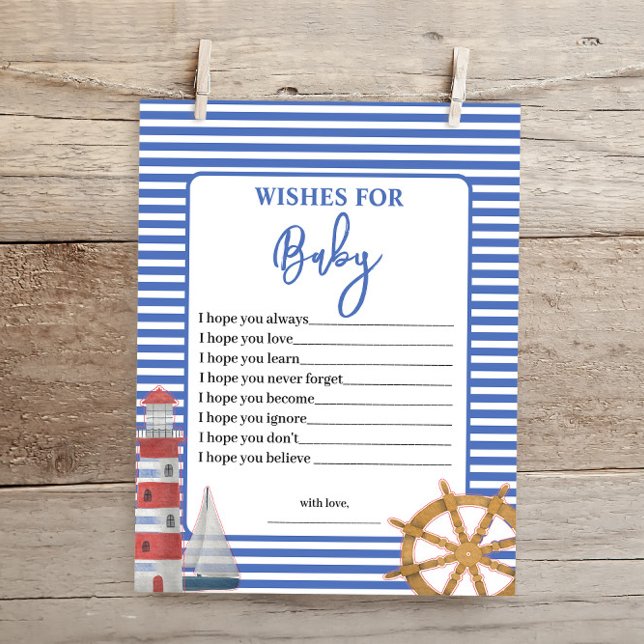 Nautical Baby Boy wünscht sich ein Baby Showspiel (Von Creator hochgeladen)