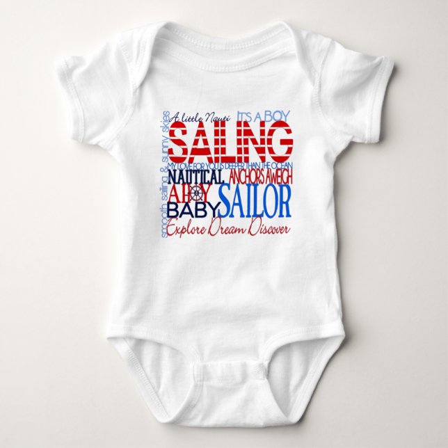 Nautical Baby Boy's T - Shirt (Vorderseite)