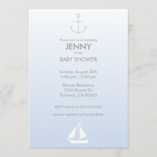 Nautical Baby Shower Einladung