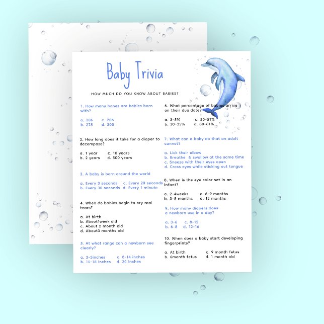 Nautical Baby Trivia | Baby Showspiel (Von Creator hochgeladen)
