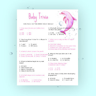 Nautical Baby Trivia Baby Showspiel