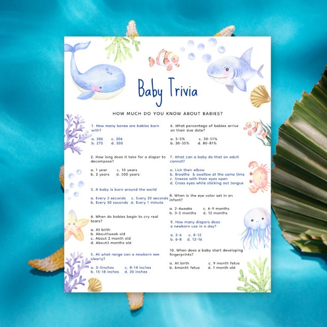 Nautical Baby Trivia Unterwasser Babydusche (Von Creator hochgeladen)