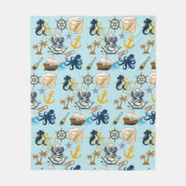 Nautical Bachelor Party Fleecedecke