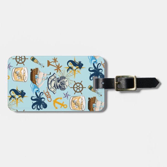  Nautical Bachelor Party Gepäckanhänger (Vorderseite horizontal)