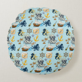  Nautical Bachelor Party Rundes Kissen