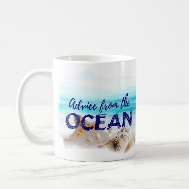 Nautical Beach Coffee Tasse Geschenk/Ocean Ratschl (Links)