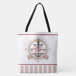 Nautical Beach Compass und Anchor