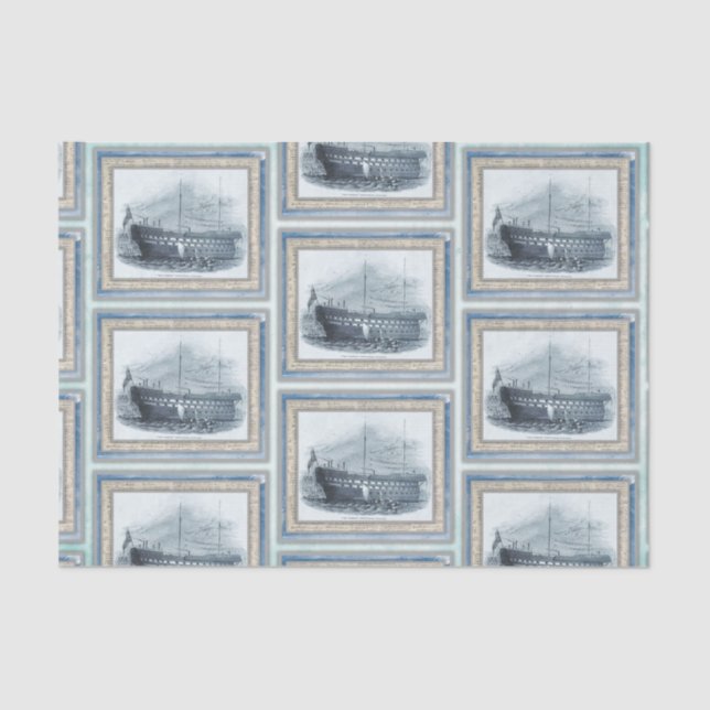 Nautical Beach Design Serie 20 Seidenpapier (Vorderseite)