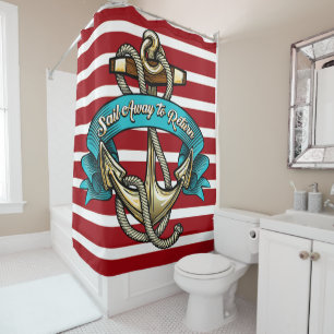 Nautical Beach Duschvorhang