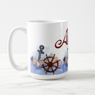 Nautical Beach Wedding Bridesmaid-Geschenk Kaffeetasse