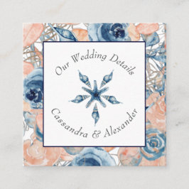 Nautical Beach Wedding Seashells Starfish Begleitkarte