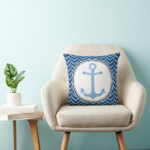 Nautical Blau Anker Küste