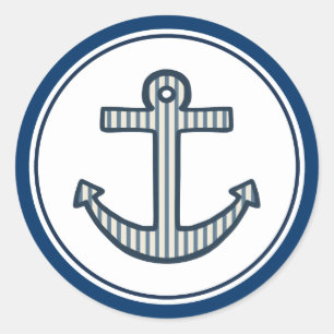 Nautical Blue Anchor Stickers