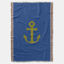 Nautical Blue and Gold Anker