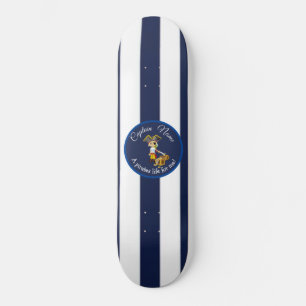 Nautical Blue Boy Pirate Skateboard