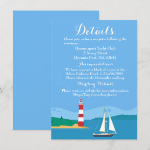 Nautical Blue Wedding Details Leuchtturm Sailboat Einladung