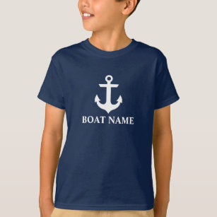 Nautical Boat Name Boy's FB T-Shirt