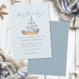 Nautical Boy Baby Shower Einladung