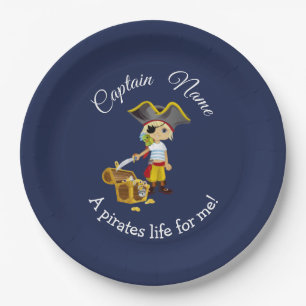 Nautical Boy Party Pirate Pappteller