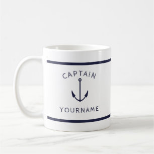 Nautical Captain Anchor mit Ihrer Tasse