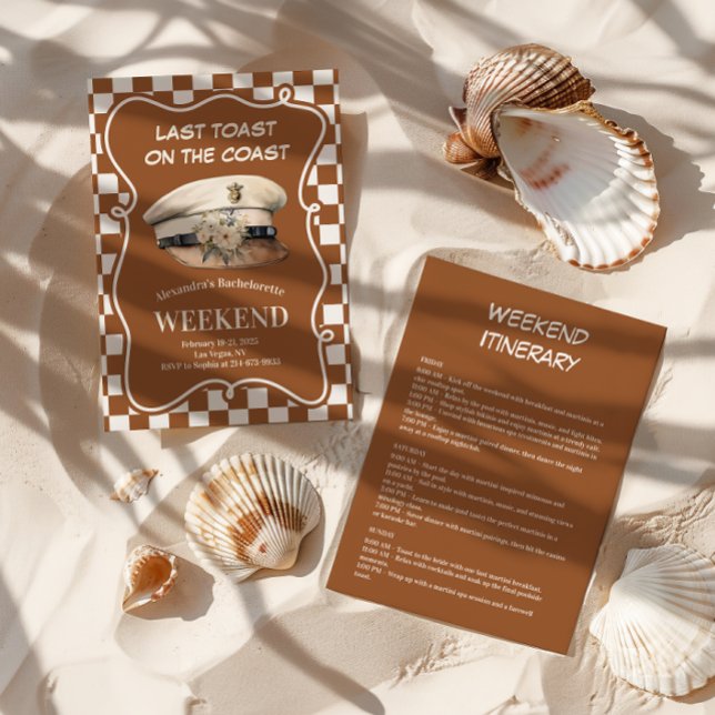 Nautical Captain Hat Bachelorette Einladung (Von Creator hochgeladen)