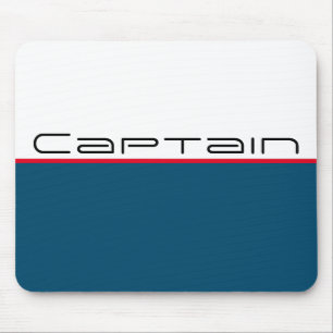 Nautical Captain Sport Strip Mousepad