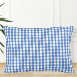 Nautical checkered cushion, Marine-themed cushion Dekokissen